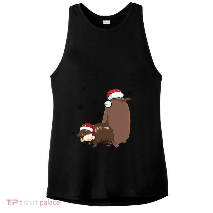 Christmas Pesto And Moo Deng Friendship Ladies PosiCharge Tri-Blend Wicking Tank