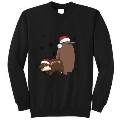 Christmas Pesto And Moo Deng Friendship Sweatshirt