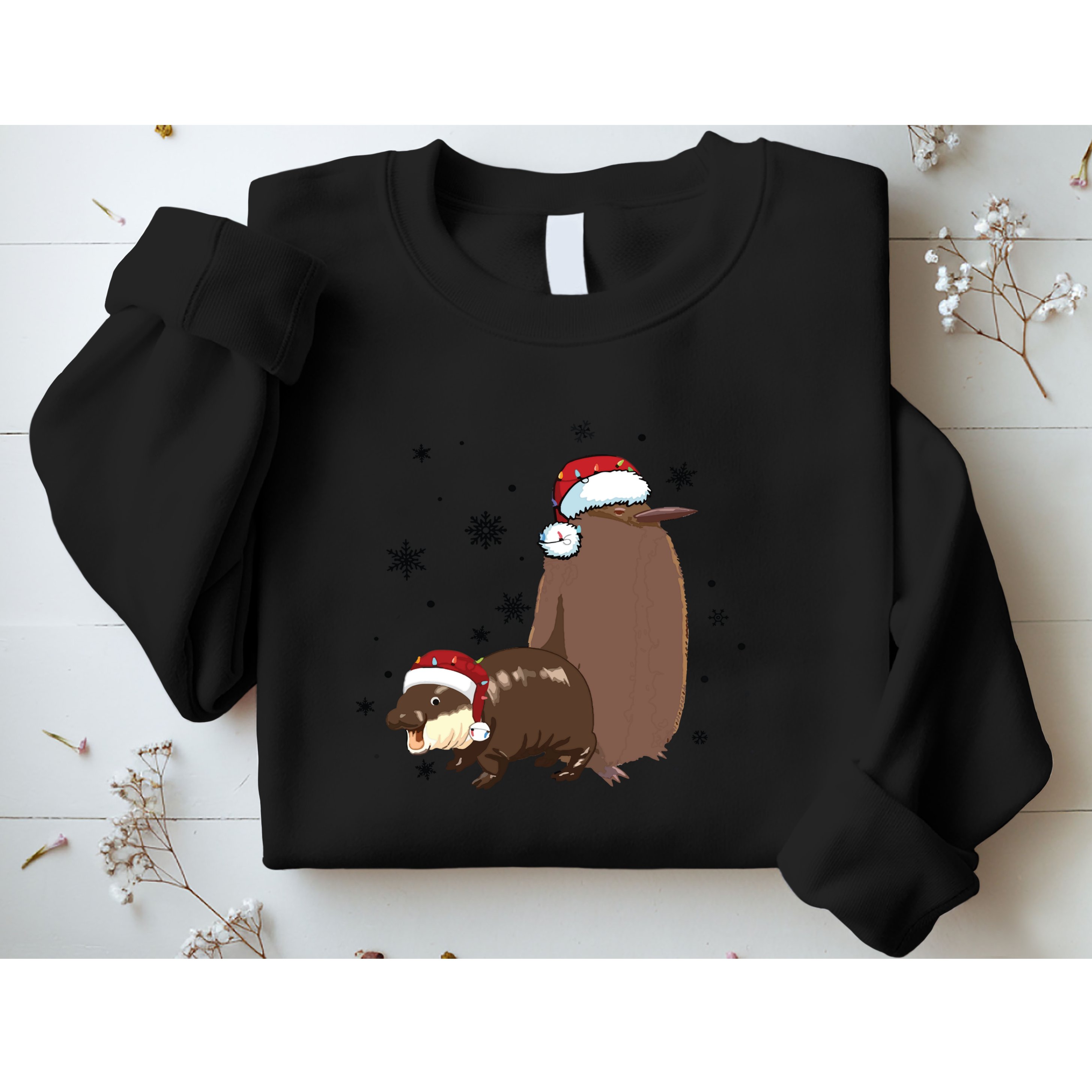 Christmas Pesto And Moo Deng Friendship Sweatshirt