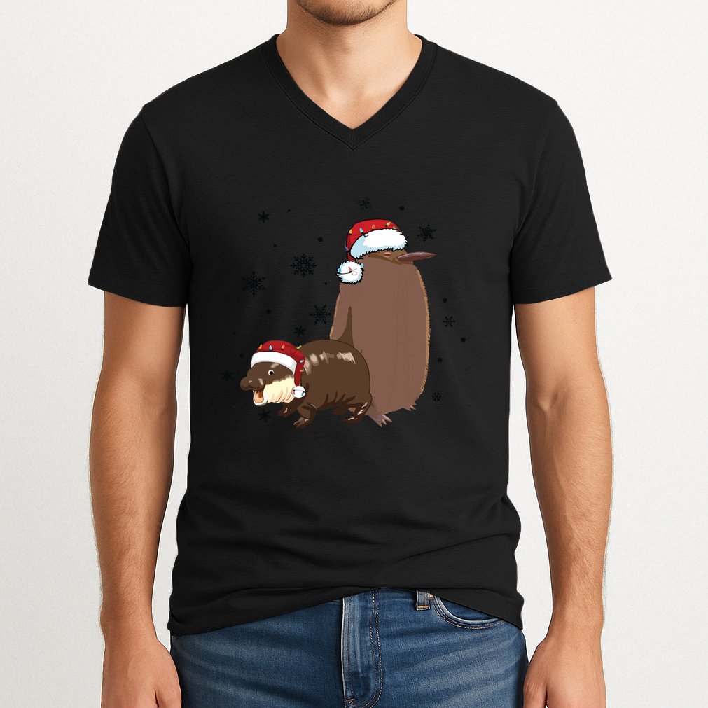 Christmas Pesto And Moo Deng Friendship V-Neck T-Shirt