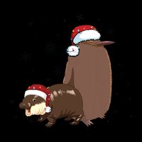Christmas Pesto And Moo Deng Friendship Impact Tech Backpack