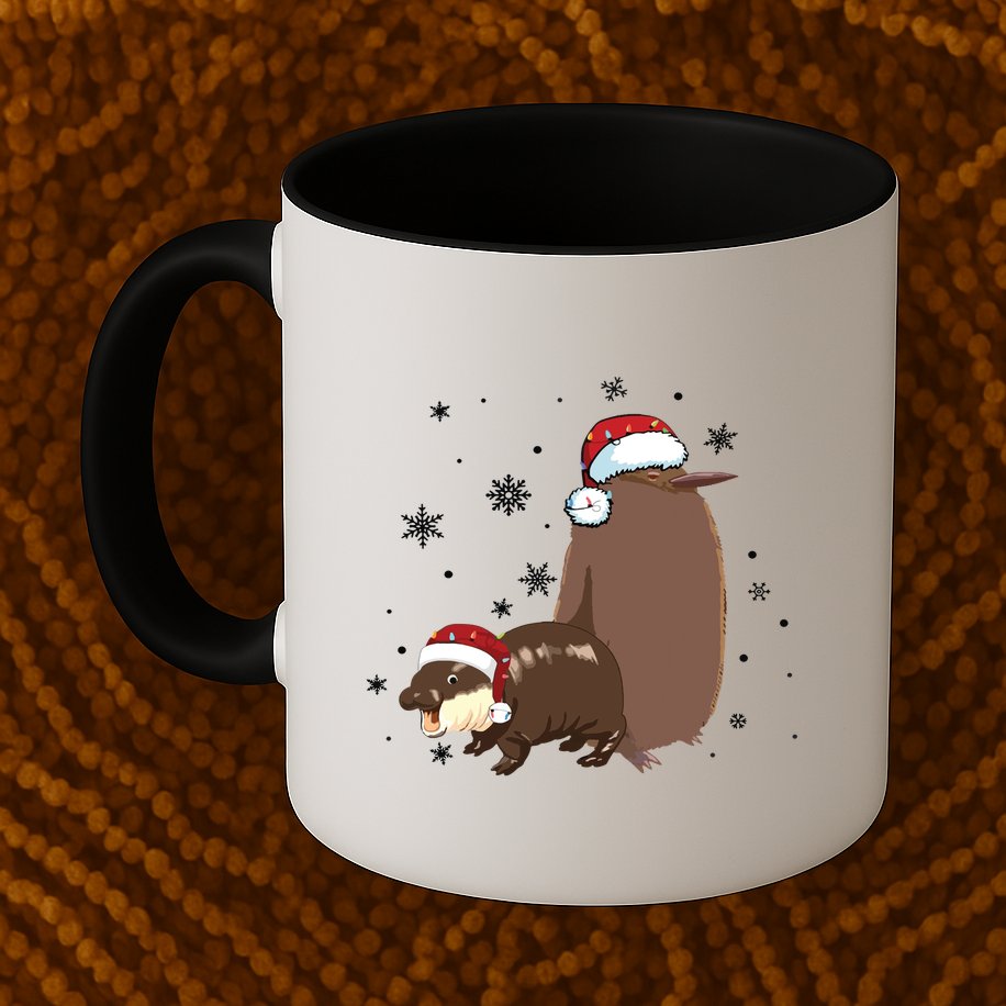 Christmas Pesto And Moo Deng Friendship Mug