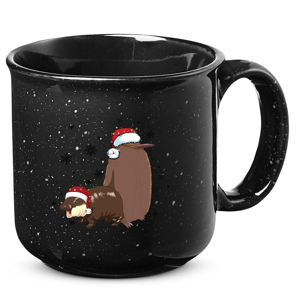 Christmas Pesto And Moo Deng Friendship 15oz Campfire Ceramic Mug