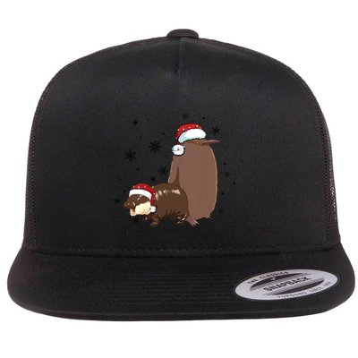 Christmas Pesto And Moo Deng Friendship Flatbill Hat