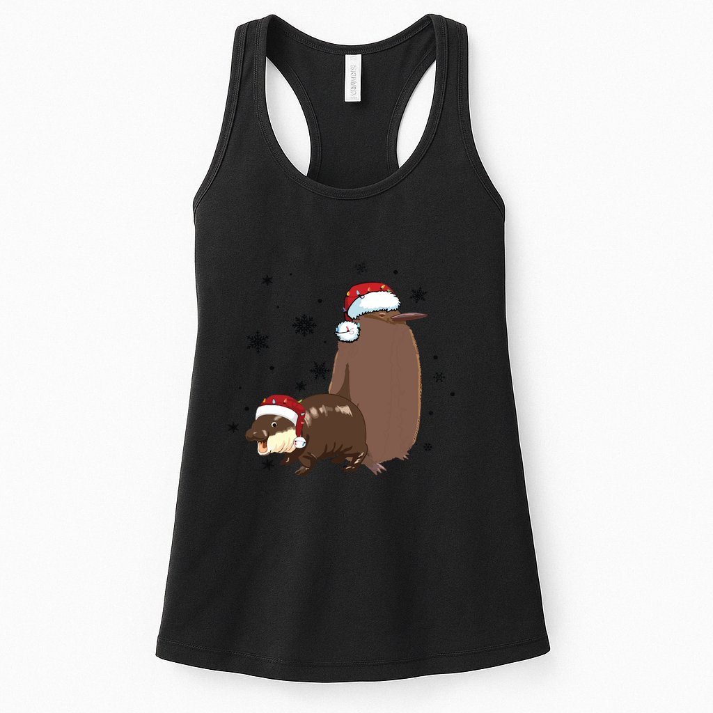 Christmas Pesto And Moo Deng Friendship Womens Tank Top