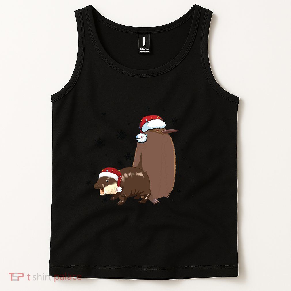 Christmas Pesto And Moo Deng Friendship Tank Top