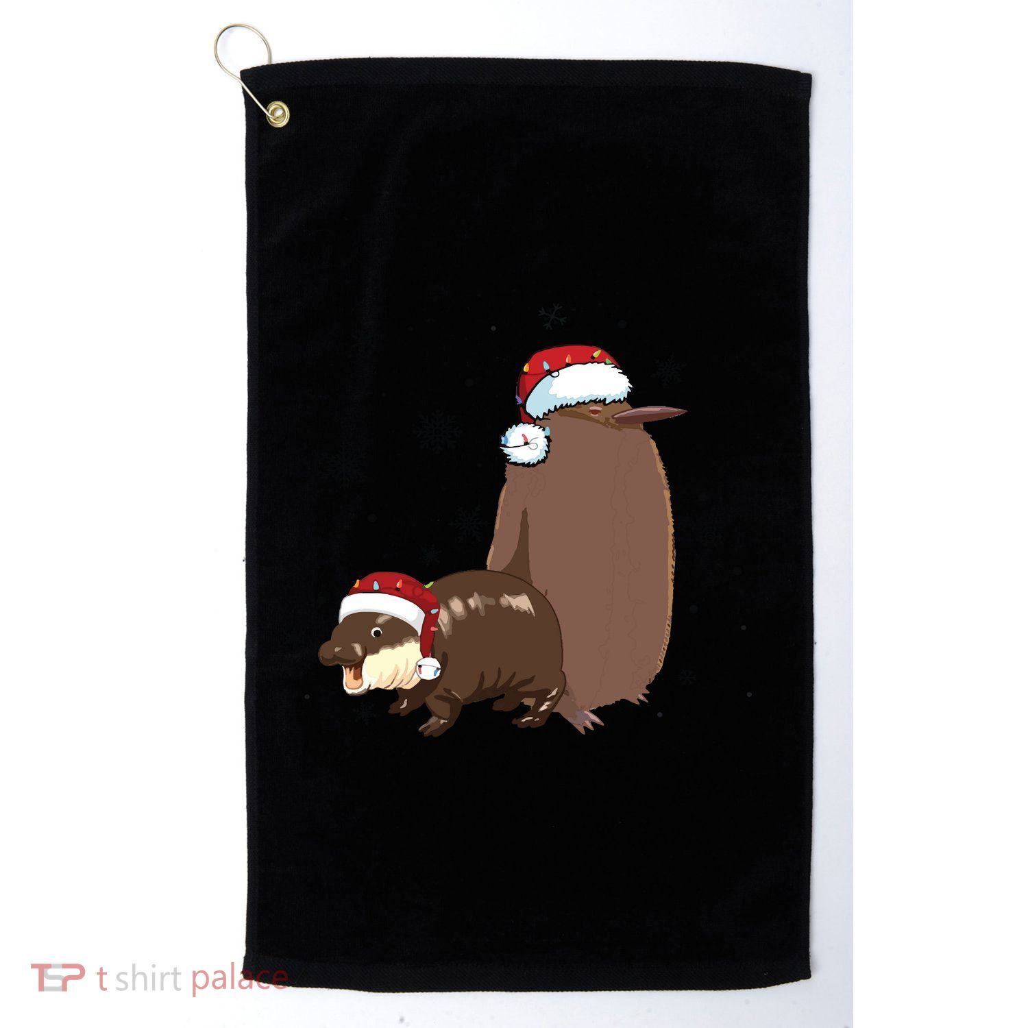 Christmas Pesto And Moo Deng Friendship Golf Towel