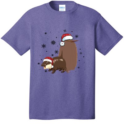 Christmas Pesto And Moo Deng Friendship T-Shirt