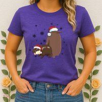 Christmas Pesto And Moo Deng Friendship Womens T-Shirt