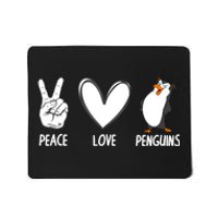 Cool Penguin Art For Men Women Peace Love Penguins Zookeeper Mousepad