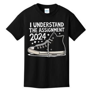 Chucks Pearls And Politics Harris Kids T-Shirt