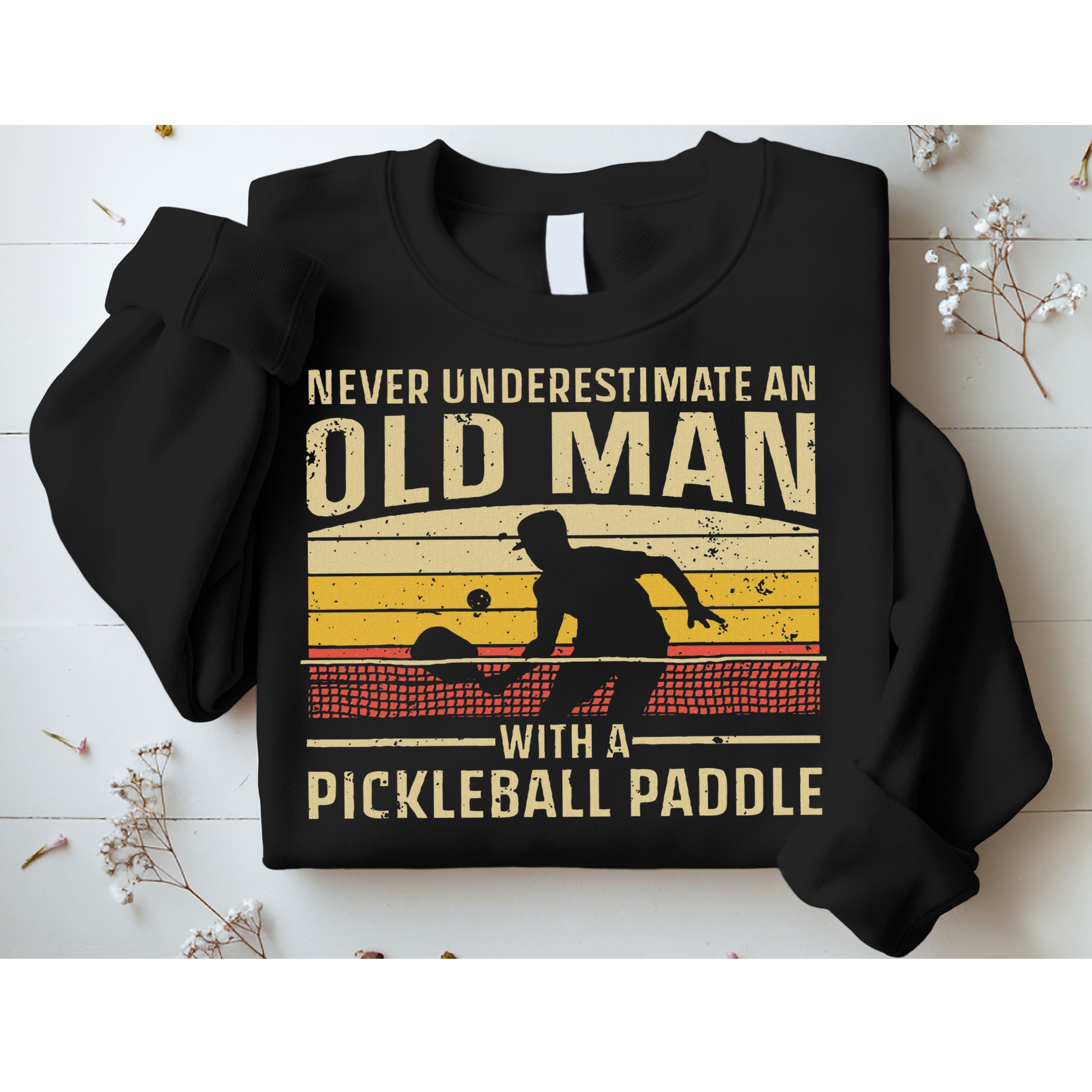 Cool Pickleball Art For Women Paddle Pickleball Player Sweatshirt