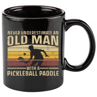 Cool Pickleball Art For Women Paddle Pickleball Player 11oz C Handle Ceramic Mug