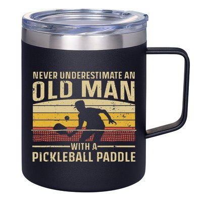 Cool Pickleball Art For Women Paddle Pickleball Player 12oz Stainless Steel Coffee Mug