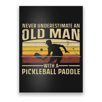 Cool Pickleball Art For Women Paddle Pickleball Player Poster