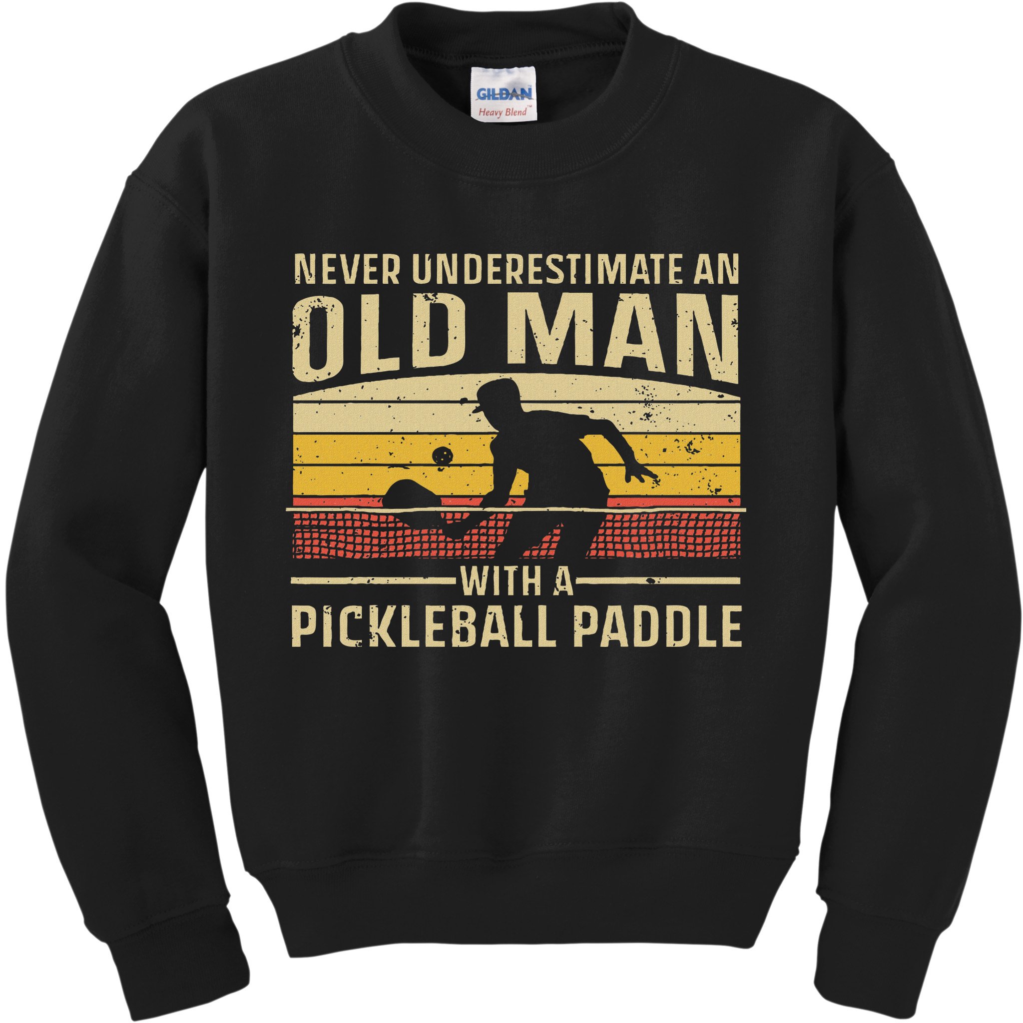 Cool Pickleball Art For Women Paddle Pickleball Player Kids Sweatshirt