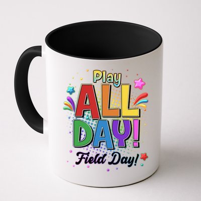 Colorful Play All Day Field Day Mug