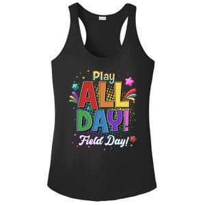 Colorful Play All Day Field Day Ladies PosiCharge Competitor Racerback Tank