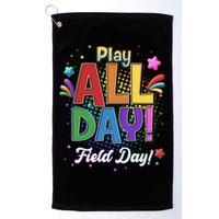 Colorful Play All Day Field Day Golf Towel