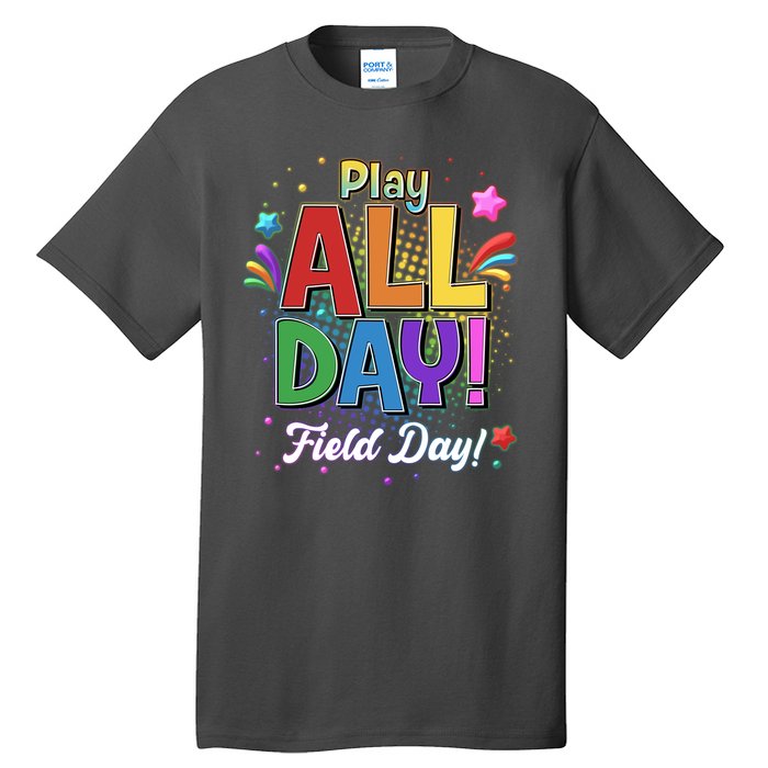 Colorful Play All Day Field Day Tall T-Shirt