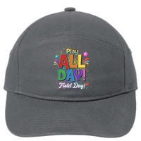 Colorful Play All Day Field Day 7-Panel Snapback Hat