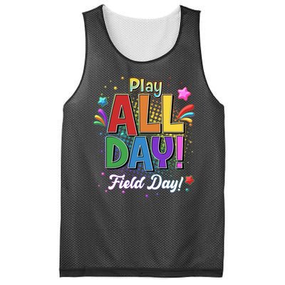 Colorful Play All Day Field Day Mesh Reversible Basketball Jersey Tank