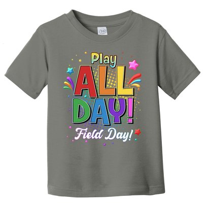 Colorful Play All Day Field Day Toddler T-Shirt