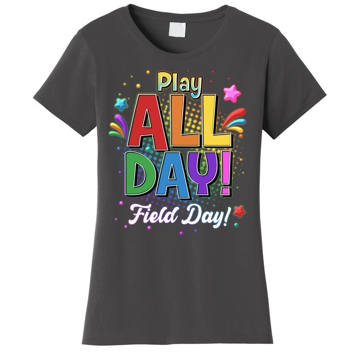 Colorful Play All Day Field Day Women's T-Shirt