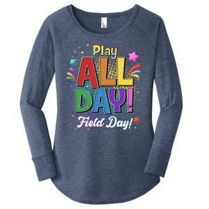 Colorful Play All Day Field Day Women's Perfect Tri Tunic Long Sleeve Shirt