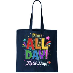 Colorful Play All Day Field Day Tote Bag