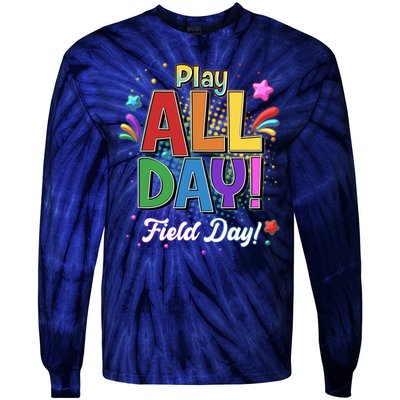 Colorful Play All Day Field Day Tie-Dye Long Sleeve Shirt