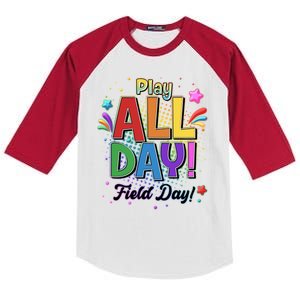 Colorful Play All Day Field Day Kids Colorblock Raglan Jersey