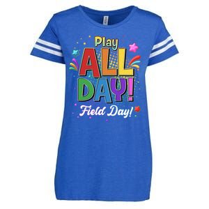 Colorful Play All Day Field Day Enza Ladies Jersey Football T-Shirt