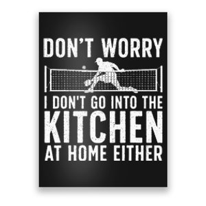 Cool Pickleball Art For Men Women Kitchen Pickle Ball Player Poster