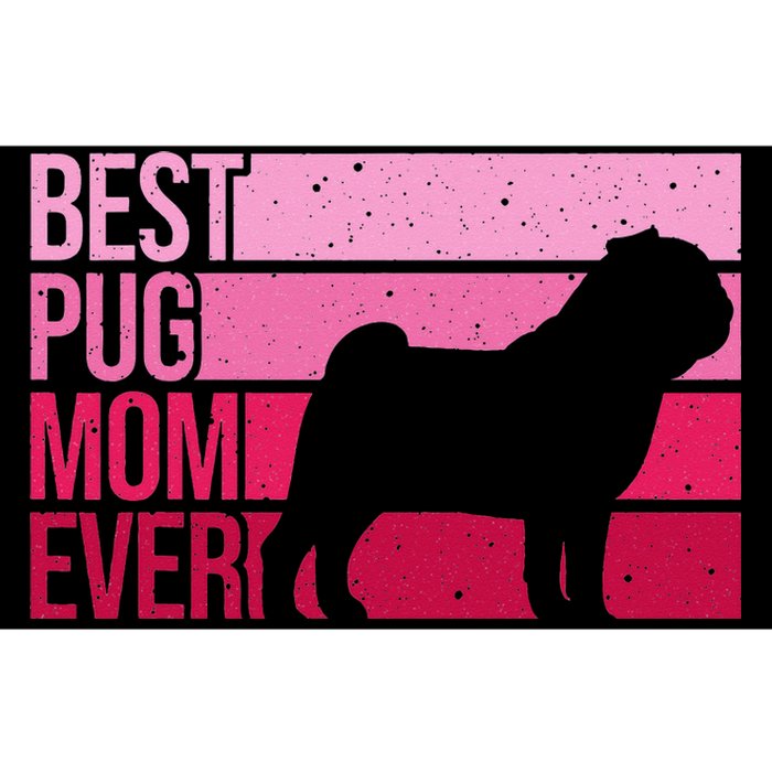 Cute Pug Art For Mom  Breed Pet Dog Puppy Pug Lovers Bumper Sticker