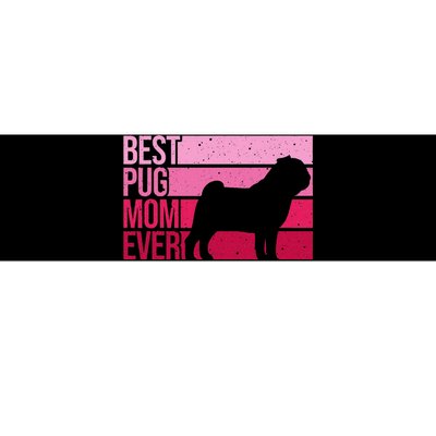 Cute Pug Art For Mom  Breed Pet Dog Puppy Pug Lovers Bumper Sticker