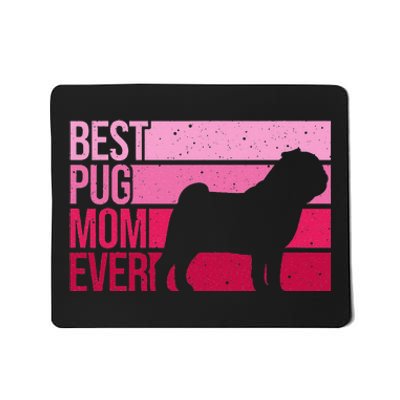 Cute Pug Art For Mom  Breed Pet Dog Puppy Pug Lovers Mousepad