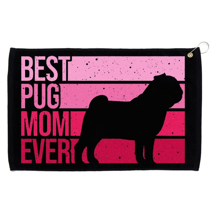 Cute Pug Art For Mom  Breed Pet Dog Puppy Pug Lovers Grommeted Golf Towel