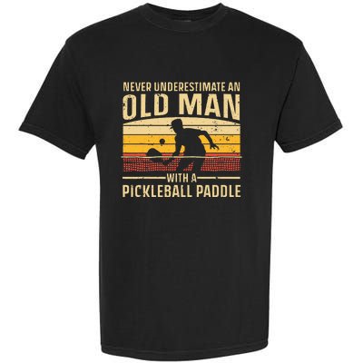 Cool Pickleball Art Paddle Pickleball Player Garment-Dyed Heavyweight T-Shirt