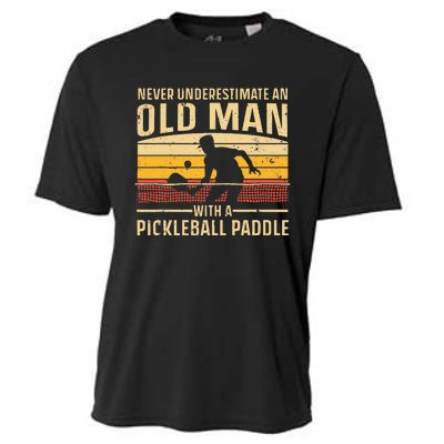 Cool Pickleball Art Paddle Pickleball Player Cooling Performance Crew T-Shirt