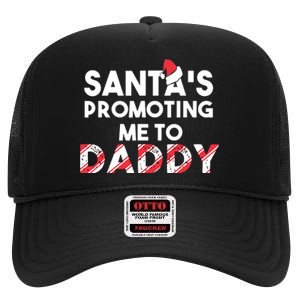 Christmas Pregnancy Announcement New Dad Gift High Crown Mesh Back Trucker Hat