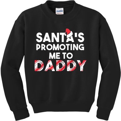 Christmas Pregnancy Announcement New Dad Gift Kids Sweatshirt