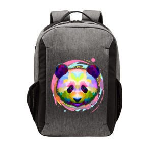 Colorful Painted Abstract Panda Face Vector Backpack