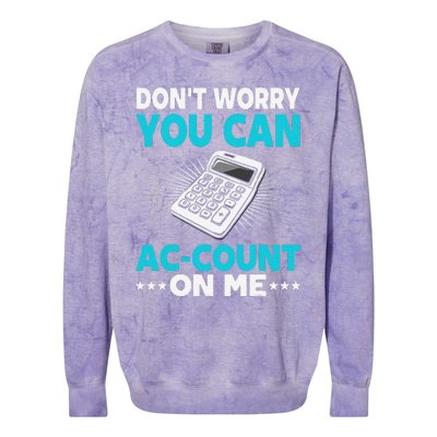 Certified Public Accountant Account Analyst Funny Gift Colorblast Crewneck Sweatshirt