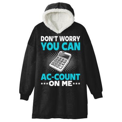 Certified Public Accountant Account Analyst Funny Gift Hooded Wearable Blanket