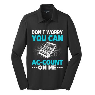 Certified Public Accountant Account Analyst Funny Gift Silk Touch Performance Long Sleeve Polo