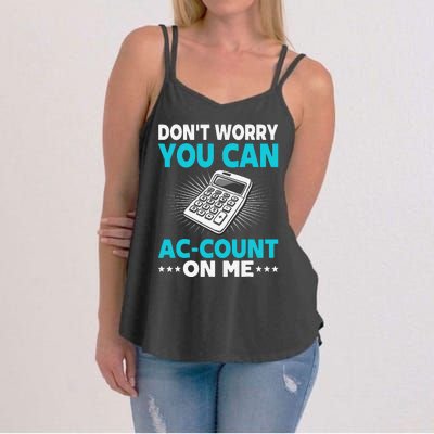 Certified Public Accountant Account Analyst Funny Gift Women's Strappy Tank