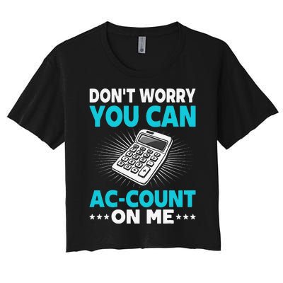 Certified Public Accountant Account Analyst Funny Gift Women's Crop Top Tee