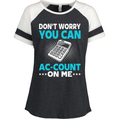 Certified Public Accountant Account Analyst Funny Gift Enza Ladies Jersey Colorblock Tee