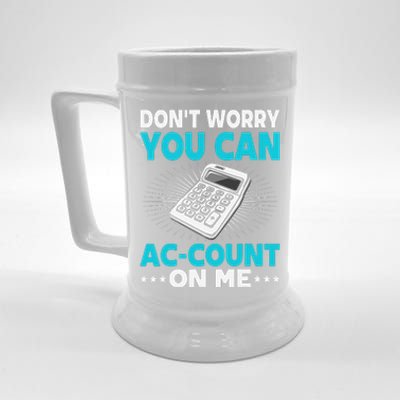 Certified Public Accountant Account Analyst Funny Gift Beer Stein